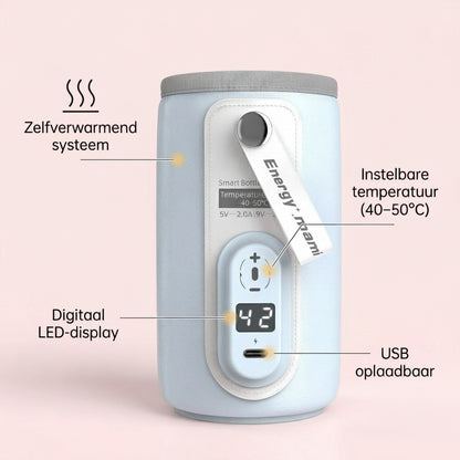 On-The-Go Baby Flessenwarmer – Draagbaar, Snel & Veilig Verwarmen