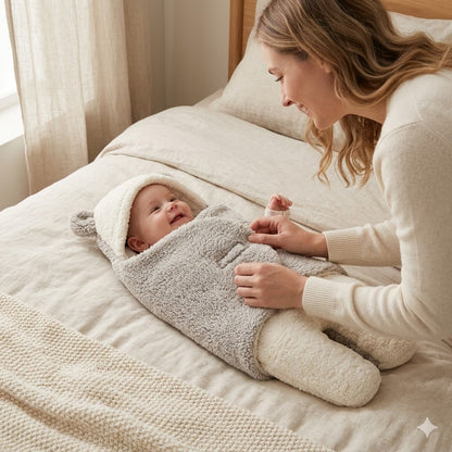 Baby Wikkeldeken met Capuchon – Zacht, Warm & Comfortabel