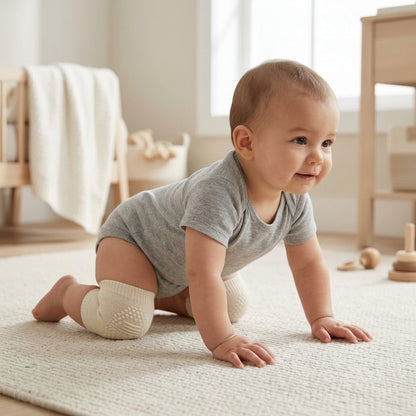 Baby Kniebeschermers – Antislip & Zacht Comfort voor Kruipende Baby’s