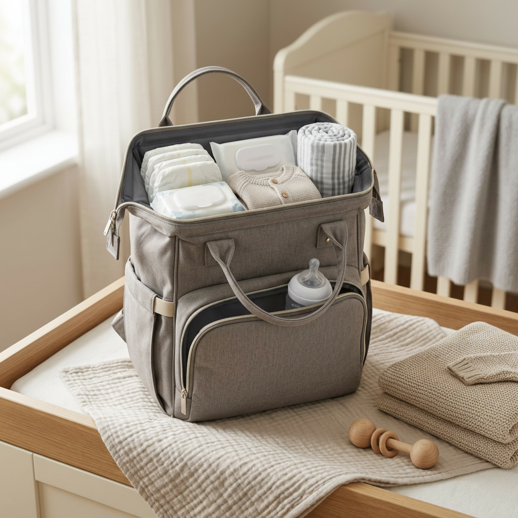 Luxe Baby Luiertas Rugzak – Stijlvol, Ruim & Praktisch voor Elke Mama